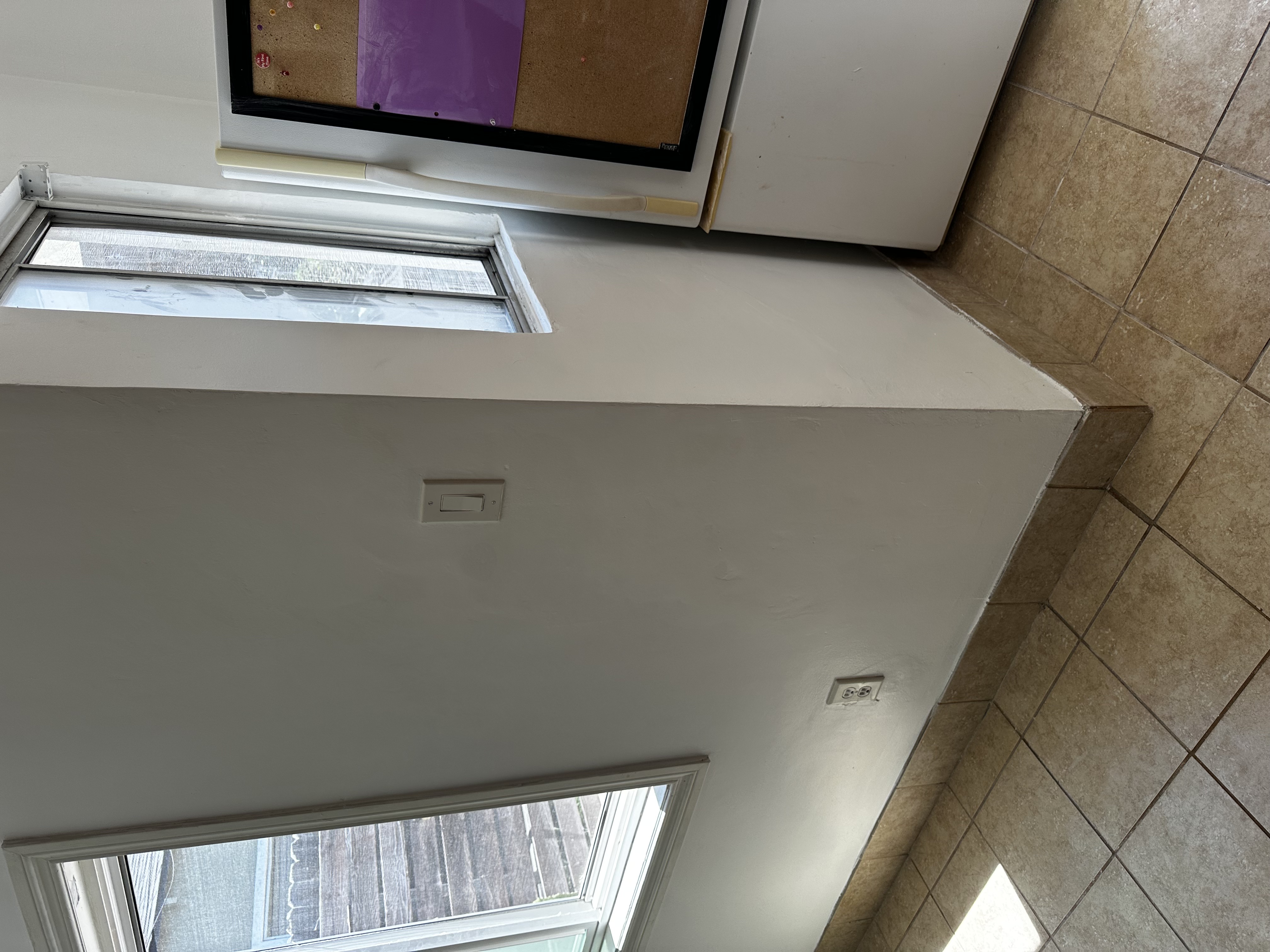 Finished crack repair and interior paint