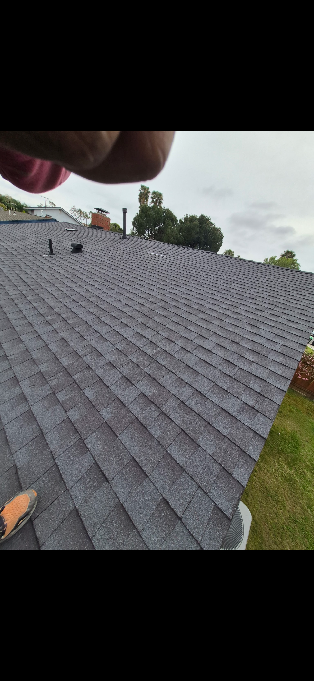 New roofing installation