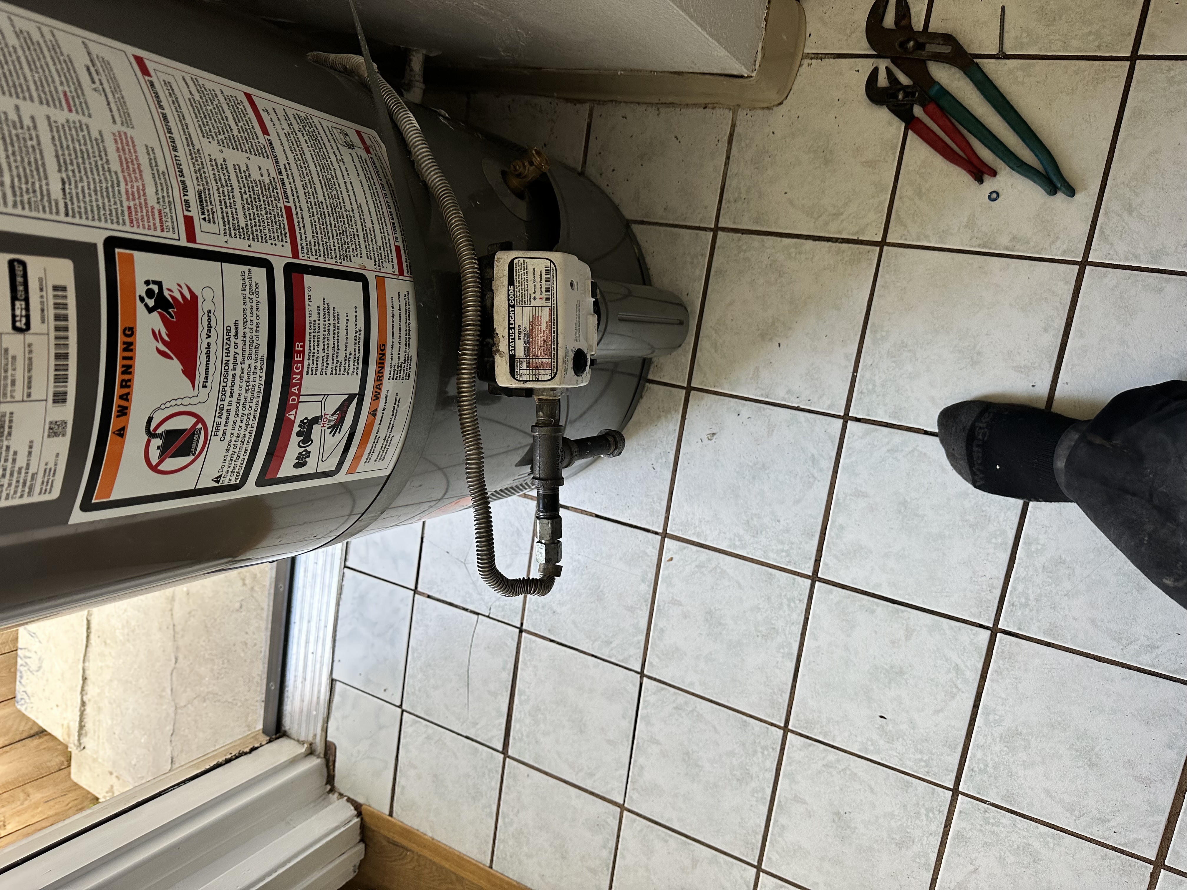 New water heater installed